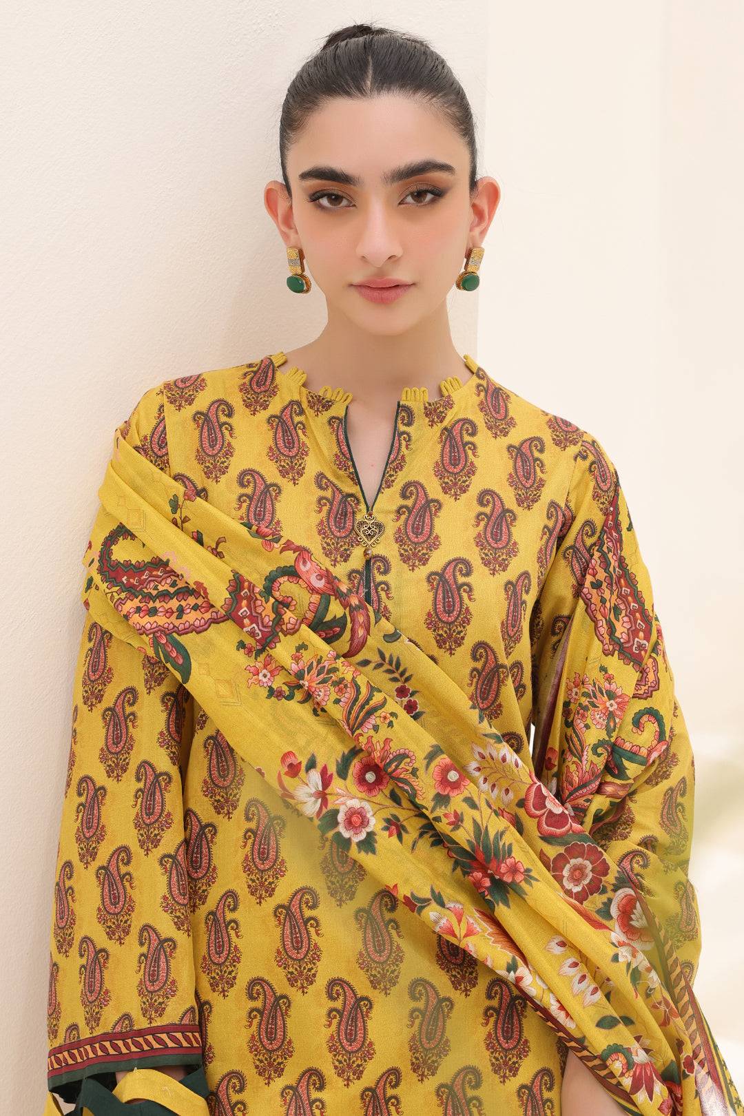 Zellbury | Unstitched 2 Piece Lawn | Shirt Dupatta - 1164 by Maria Faisal - Registered Vendor of : Zellbury Women - type : Essential Unstitched - 100% original wedding dresses