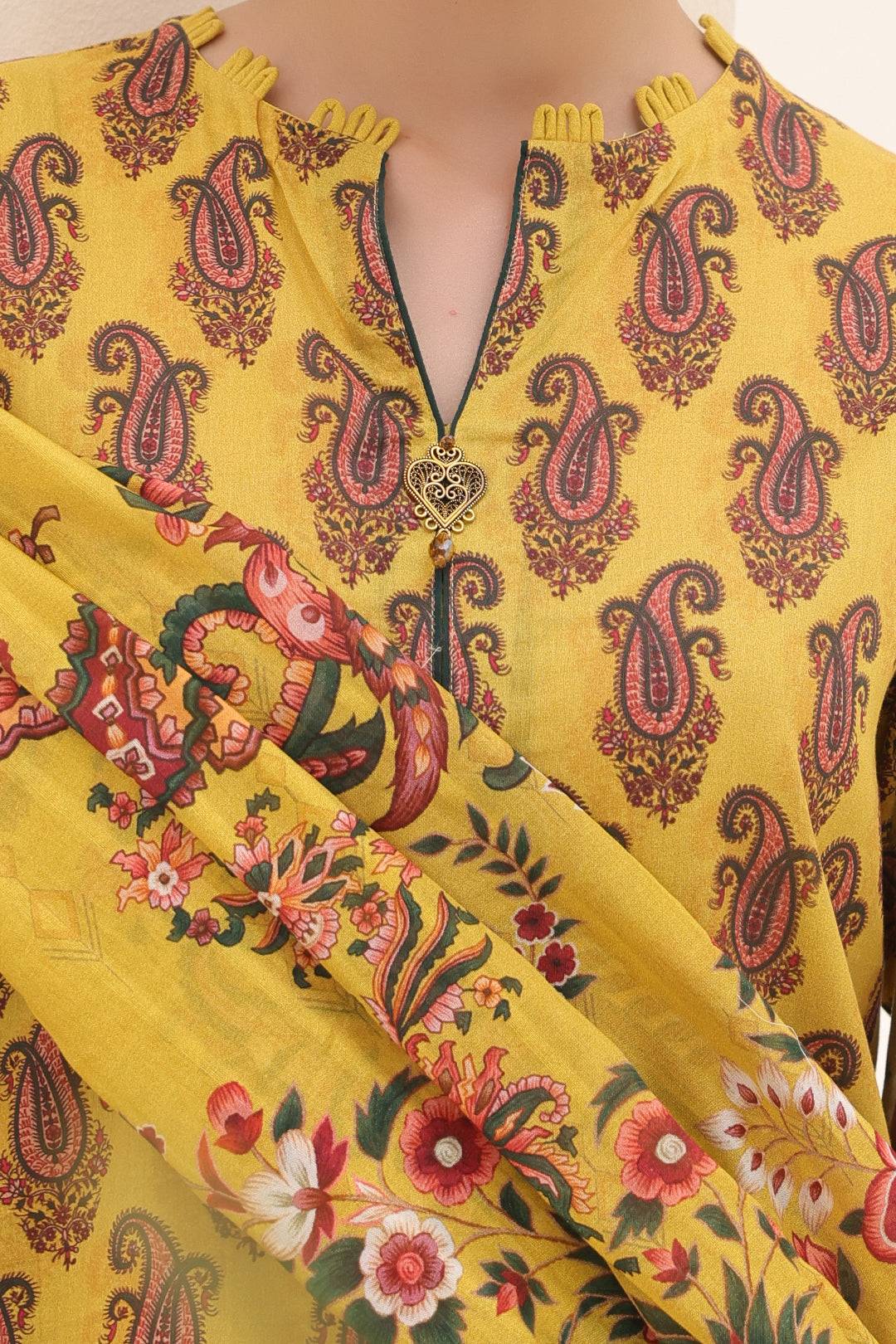 Zellbury | Unstitched 2 Piece Lawn | Shirt Dupatta - 1164 by Maria Faisal - Registered Vendor of : Zellbury Women - type : Essential Unstitched - 100% original wedding dresses