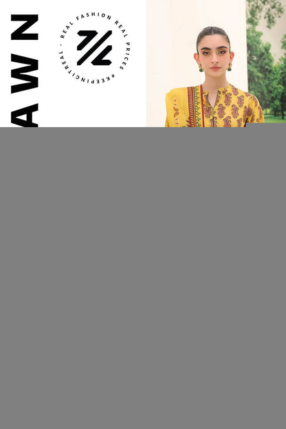 Zellbury | Unstitched 2 Piece Lawn | Shirt Dupatta - 1164 by Maria Faisal - Registered Vendor of : Zellbury Women - type : Essential Unstitched - 100% original wedding dresses