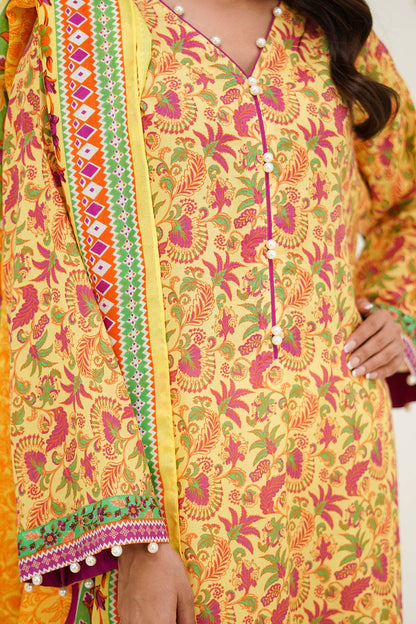 Zellbury | Unstitched 2 Piece Lawn | Shirt Dupatta - 1300 by Maria Faisal - Registered Vendor of : Zellbury Women - type : Essential Unstitched - 100% original wedding dresses