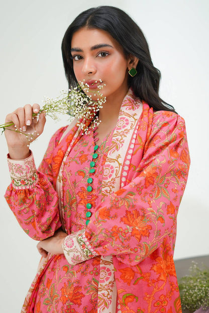 Zellbury | Unstitched 2 Piece Lawn | Shirt Dupatta - 1301 by Maria Faisal - Registered Vendor of : Zellbury Women - type : Essential Unstitched - 100% original wedding dresses