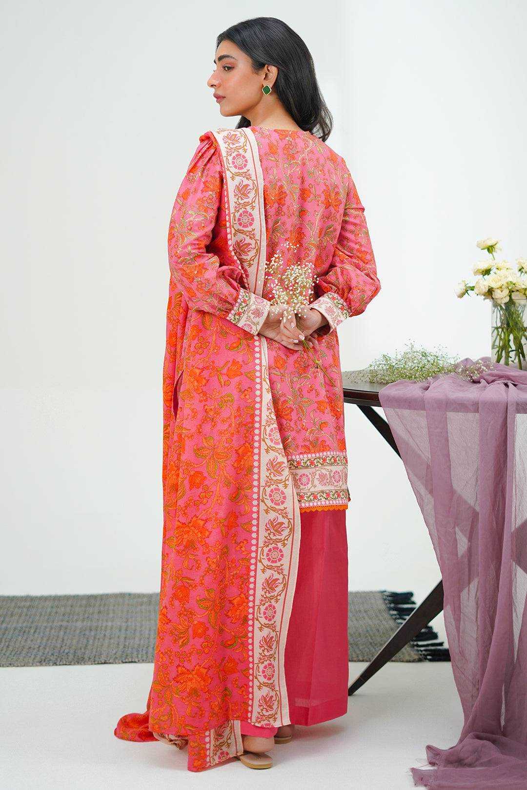 Zellbury | Unstitched 2 Piece Lawn | Shirt Dupatta - 1301 by Maria Faisal - Registered Vendor of : Zellbury Women - type : Essential Unstitched - 100% original wedding dresses