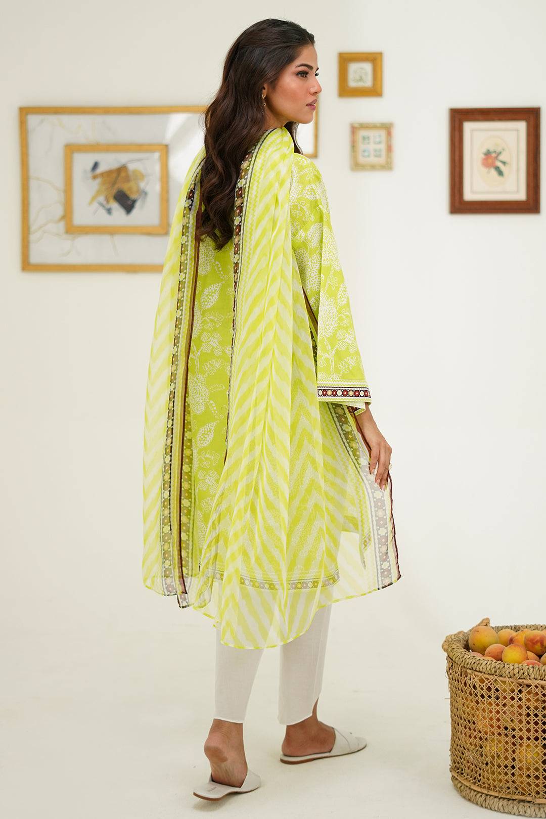 Zellbury | Unstitched 2 Piece Lawn | Shirt Dupatta - 1388 by Maria Faisal - Registered Vendor of : Zellbury Women - type : Essential Unstitched - 100% original wedding dresses