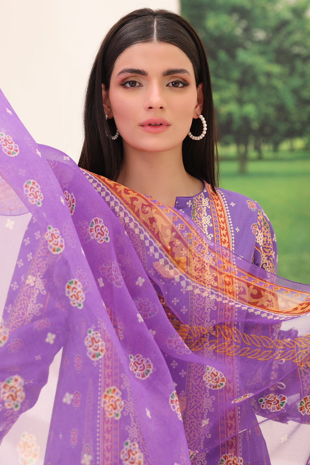 Zellbury | Unstitched 3 Piece Lawn | Shirt Shalwar Dupatta - 1189 - Designer Dress with Intricate embroidery and embellishments. Shop elegent wedding dress at Maria Faisal.