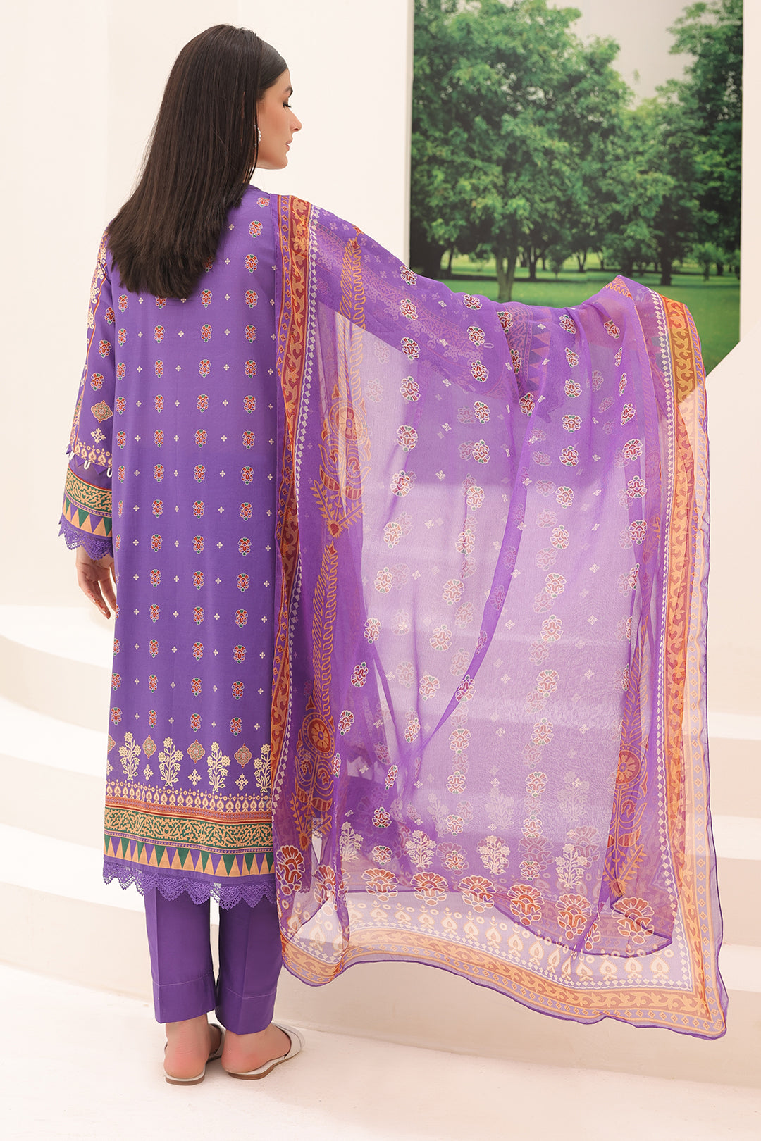Zellbury | Unstitched 3 Piece Lawn | Shirt Shalwar Dupatta - 1189 - Designer Dress with Intricate embroidery and embellishments. Shop elegent wedding dress at Maria Faisal.