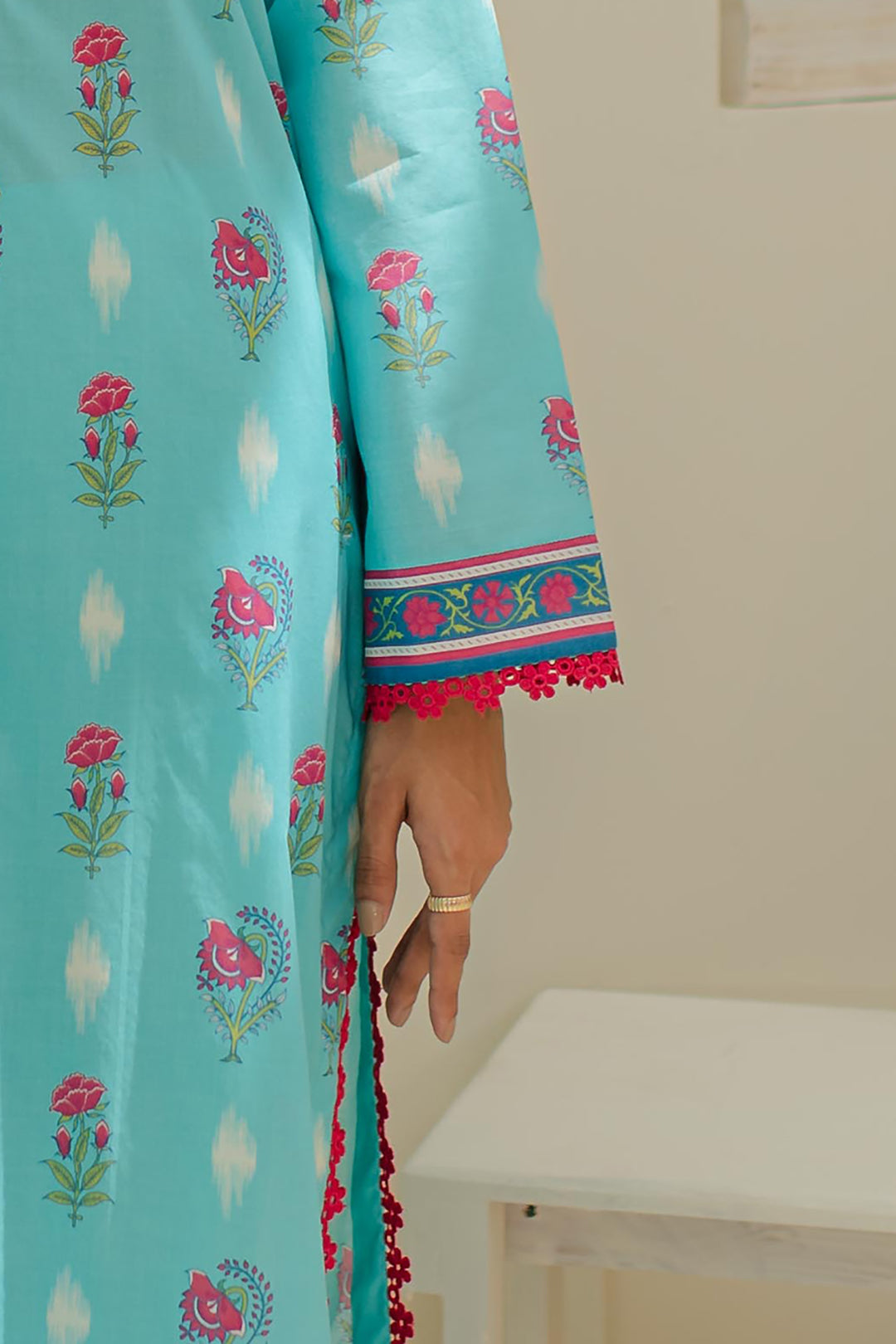 Zellbury | Unstitched 3 Piece Lawn | Shirt Shalwar Dupatta - 1193 - Designer Dress with Intricate embroidery and embellishments. Shop elegent wedding dress at Maria Faisal.
