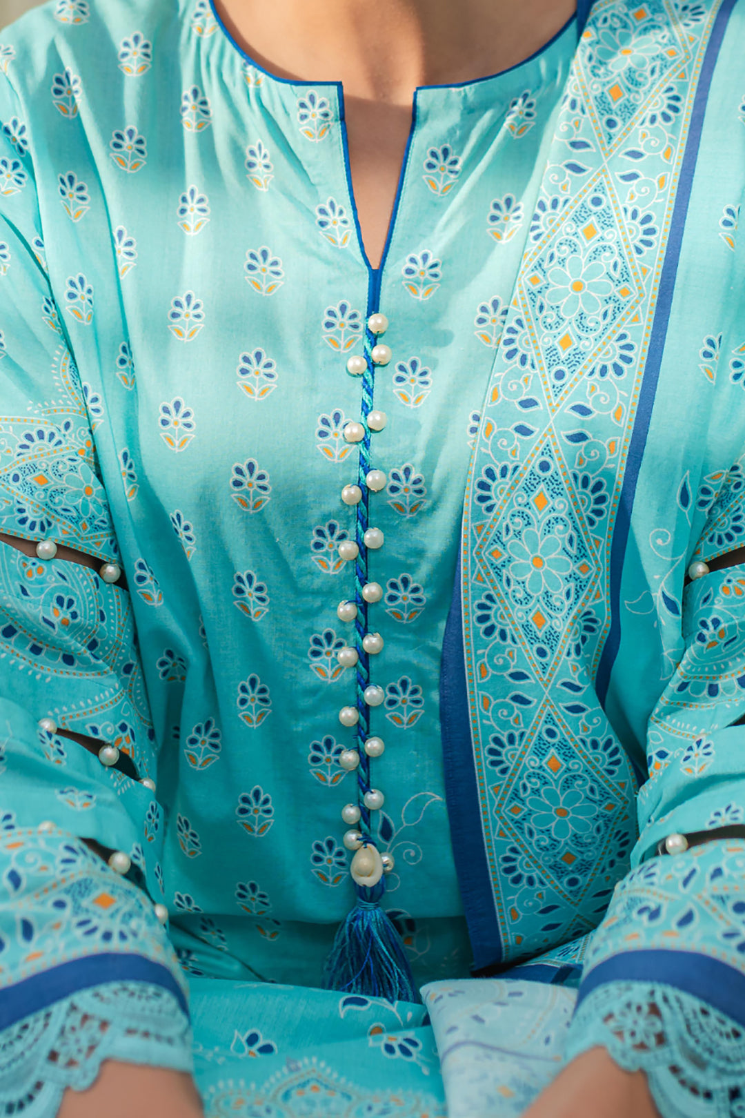 Zellbury | Unstitched 3 Piece Lawn | Shirt Shalwar Dupatta - 1198 - Designer Dress with Intricate embroidery and embellishments. Shop elegent wedding dress at Maria Faisal.