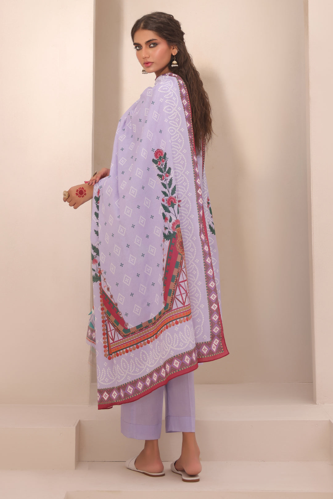 Zellbury | Unstitched 3 Piece Lawn | Shirt Shalwar Dupatta - 1213 - Designer Dress with Intricate embroidery and embellishments. Shop elegent wedding dress at Maria Faisal.