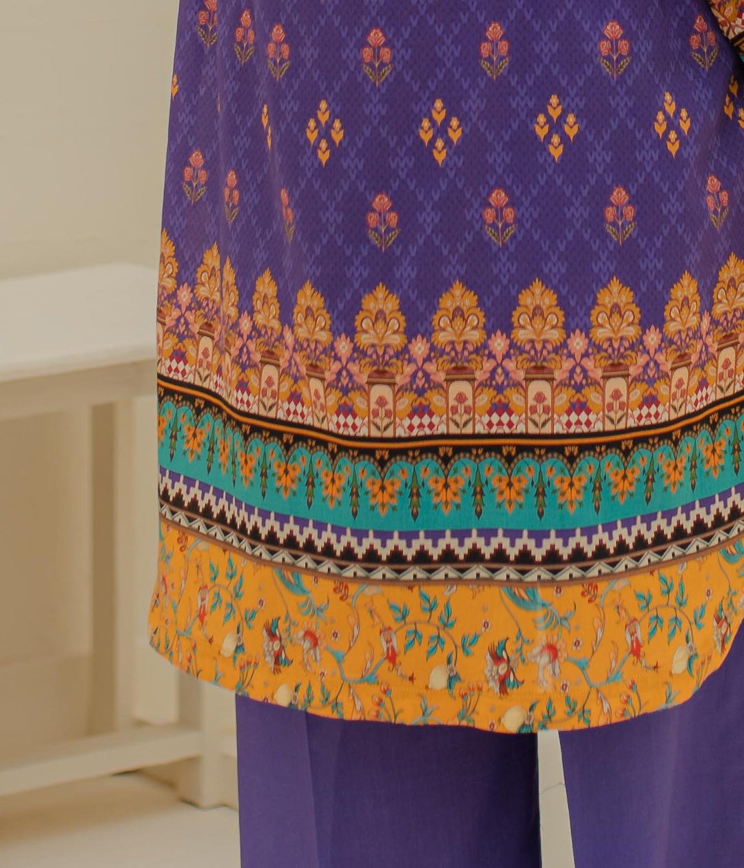 Zellbury | Unstitched 3 Piece Lawn | Shirt Shalwar Dupatta - 1215 - Designer Dress with Intricate embroidery and embellishments. Shop elegent wedding dress at Maria Faisal.