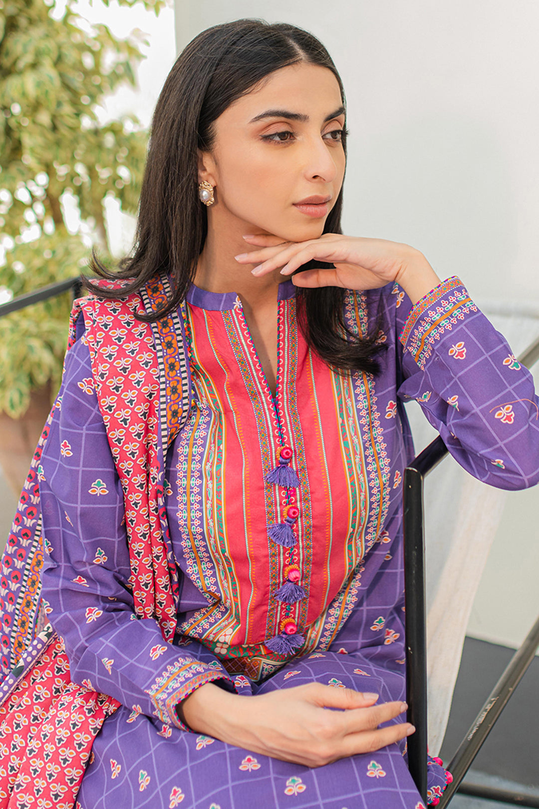 Zellbury | Unstitched 3 Piece Lawn | Shirt Shalwar Dupatta - 1217 - Designer Dress with Intricate embroidery and embellishments. Shop elegent wedding dress at Maria Faisal.