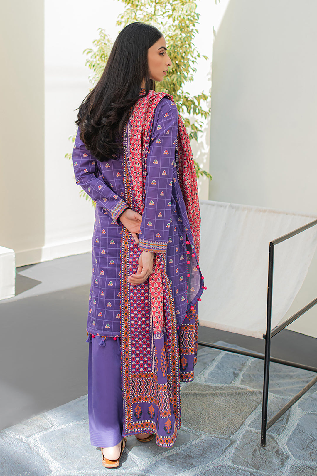 Zellbury | Unstitched 3 Piece Lawn | Shirt Shalwar Dupatta - 1217 - Designer Dress with Intricate embroidery and embellishments. Shop elegent wedding dress at Maria Faisal.
