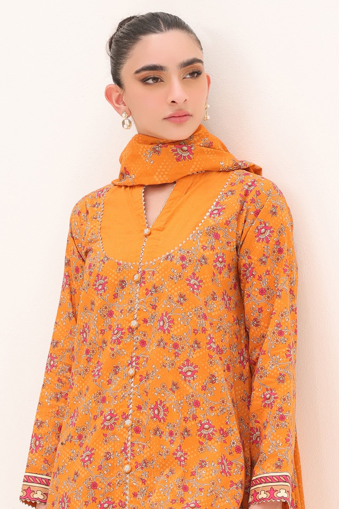 Zellbury | Unstitched 3 Piece Lawn | Shirt Shalwar Dupatta - 1226 - Designer Dress with Intricate embroidery and embellishments. Shop elegent wedding dress at Maria Faisal.