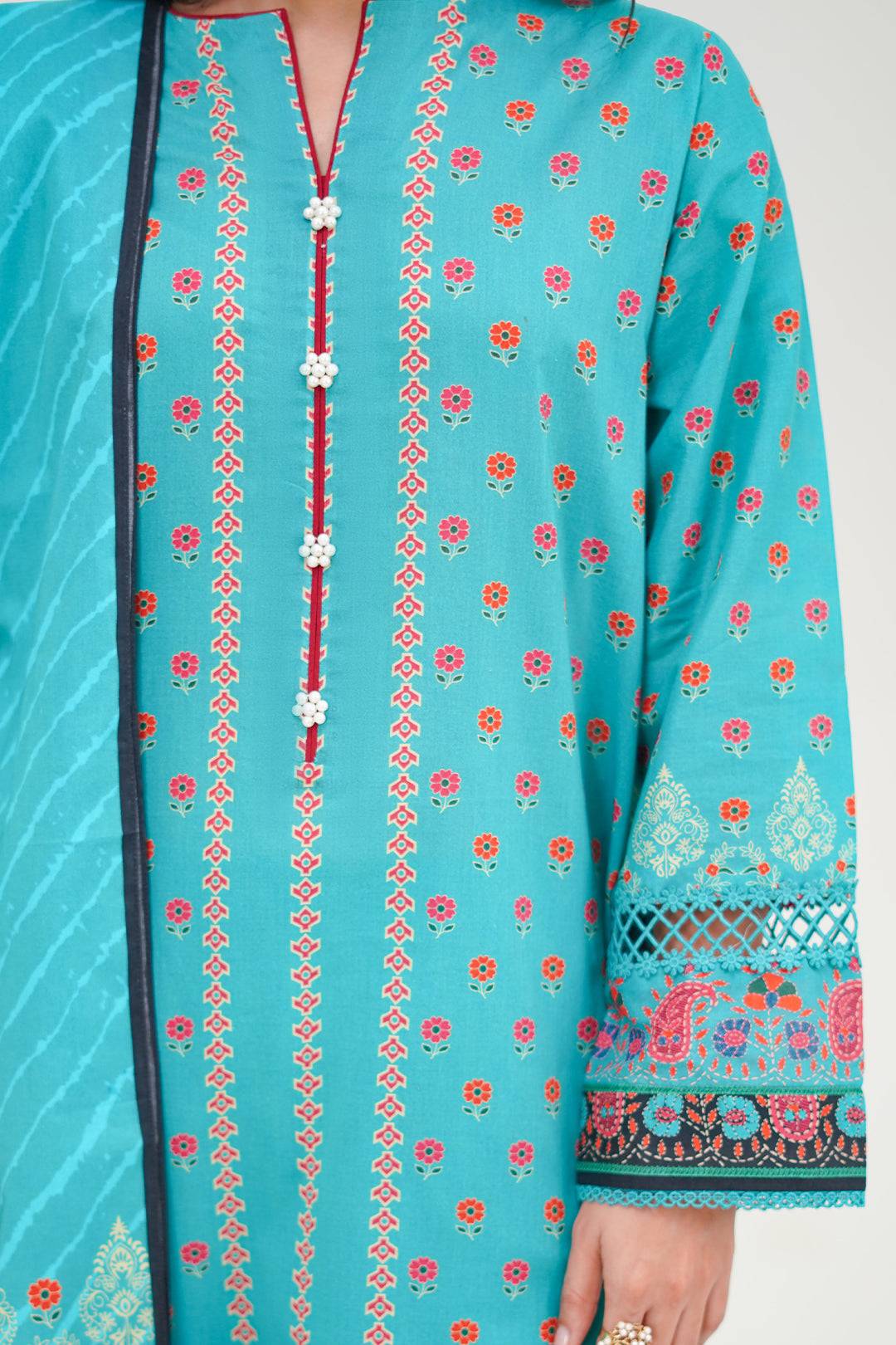 Zellbury | Unstitched 3 Piece Lawn | Shirt Shalwar Dupatta - 1227 by Maria Faisal - Registered Vendor of : Zellbury Women - type : Essential Unstitched - 100% original wedding dresses