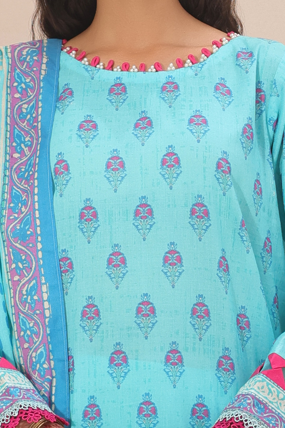 Zellbury | Unstitched 3 Piece Lawn | Shirt Shalwar Dupatta - 1231 - Designer Dress with Intricate embroidery and embellishments. Shop elegent wedding dress at Maria Faisal.