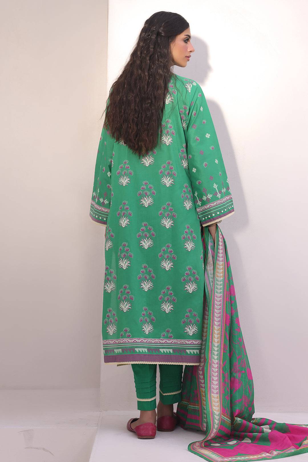 Zellbury | Unstitched 3 Piece Lawn | Shirt Shalwar Dupatta - 1238 by Maria Faisal - Registered Vendor of : Zellbury Women - type : Essential Unstitched - 100% original wedding dresses