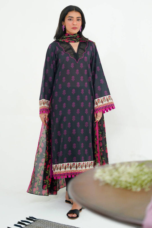Zellbury | Unstitched 3 Piece Lawn | Shirt Shalwar Dupatta - 1324 by Maria Faisal - Registered Vendor of : Zellbury Women - type : Essential Unstitched - 100% original wedding dresses