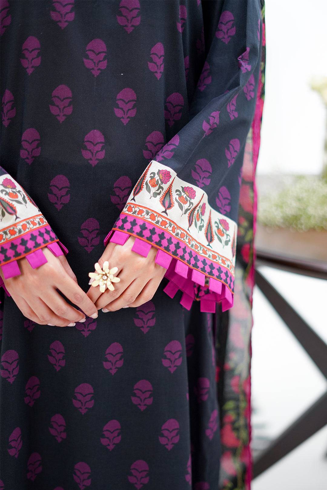 Zellbury | Unstitched 3 Piece Lawn | Shirt Shalwar Dupatta - 1324 by Maria Faisal - Registered Vendor of : Zellbury Women - type : Essential Unstitched - 100% original wedding dresses