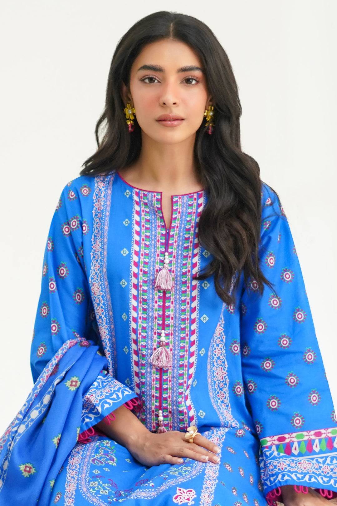 Zellbury | Unstitched 3 Piece Lawn | Shirt Shalwar Dupatta - 1326 by Maria Faisal - Registered Vendor of : Zellbury Women - type : Essential Unstitched - 100% original wedding dresses