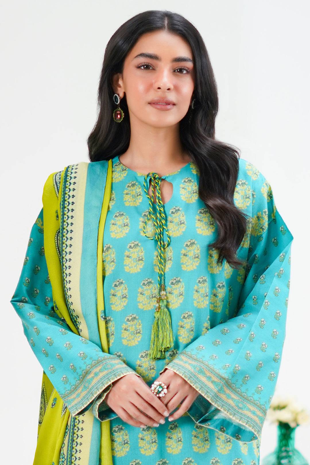 Zellbury | Unstitched 3 Piece Lawn | Shirt Shalwar Dupatta - 1328 by Maria Faisal - Registered Vendor of : Zellbury Women - type : Essential Unstitched - 100% original wedding dresses