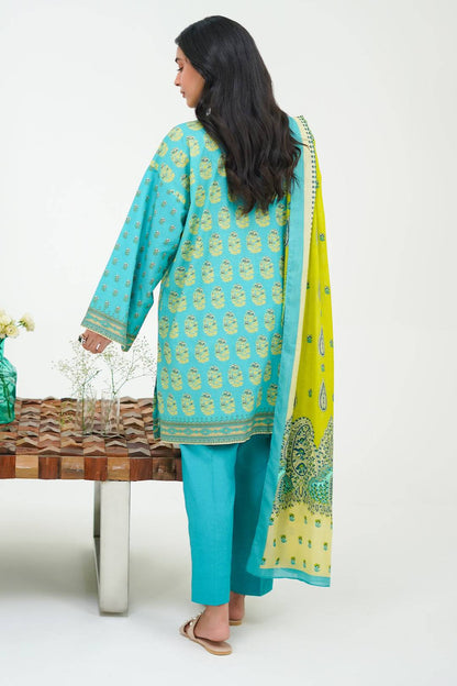 Zellbury | Unstitched 3 Piece Lawn | Shirt Shalwar Dupatta - 1328 by Maria Faisal - Registered Vendor of : Zellbury Women - type : Essential Unstitched - 100% original wedding dresses