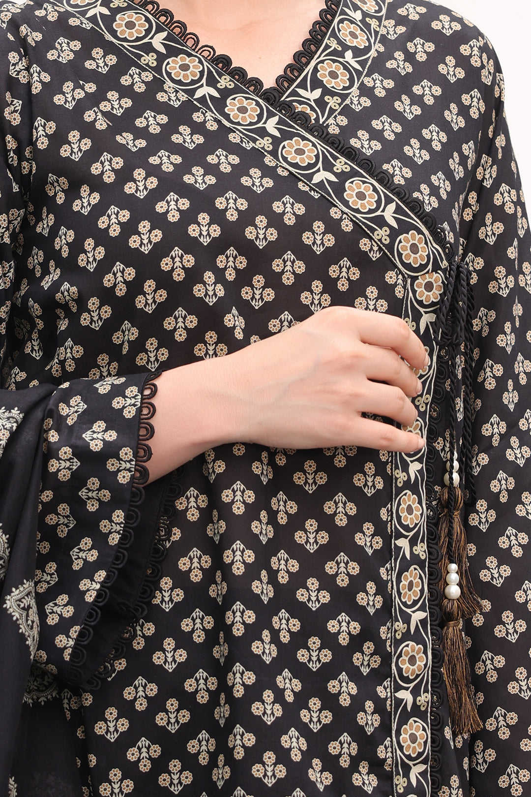Zellbury | Unstitched 3 Piece Lawn | Shirt Shalwar Dupatta - 1507 - Designer Dress with Intricate embroidery and embellishments. Shop elegent wedding dress at Maria Faisal.