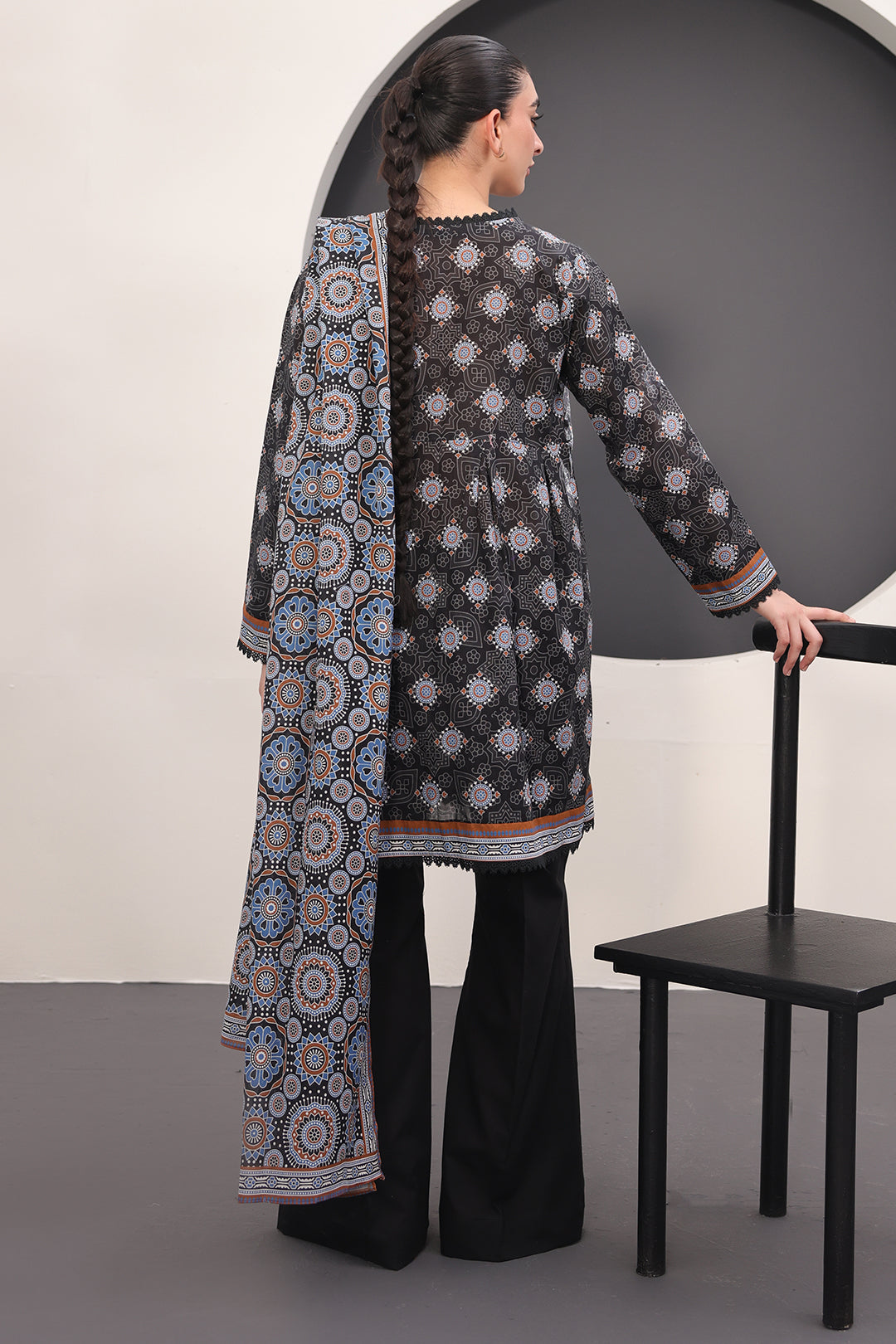 Zellbury | Unstitched 3 Piece Lawn | Shirt Shalwar Dupatta - 1508 - Designer Dress with Intricate embroidery and embellishments. Shop elegent wedding dress at Maria Faisal.