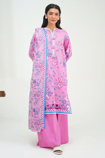 Zellbury | Unstitched 3 Piece Lawn | Shirt Shalwar Dupatta - 1569 - Designer Dress with Intricate embroidery and embellishments. Shop elegent wedding dress at Maria Faisal.