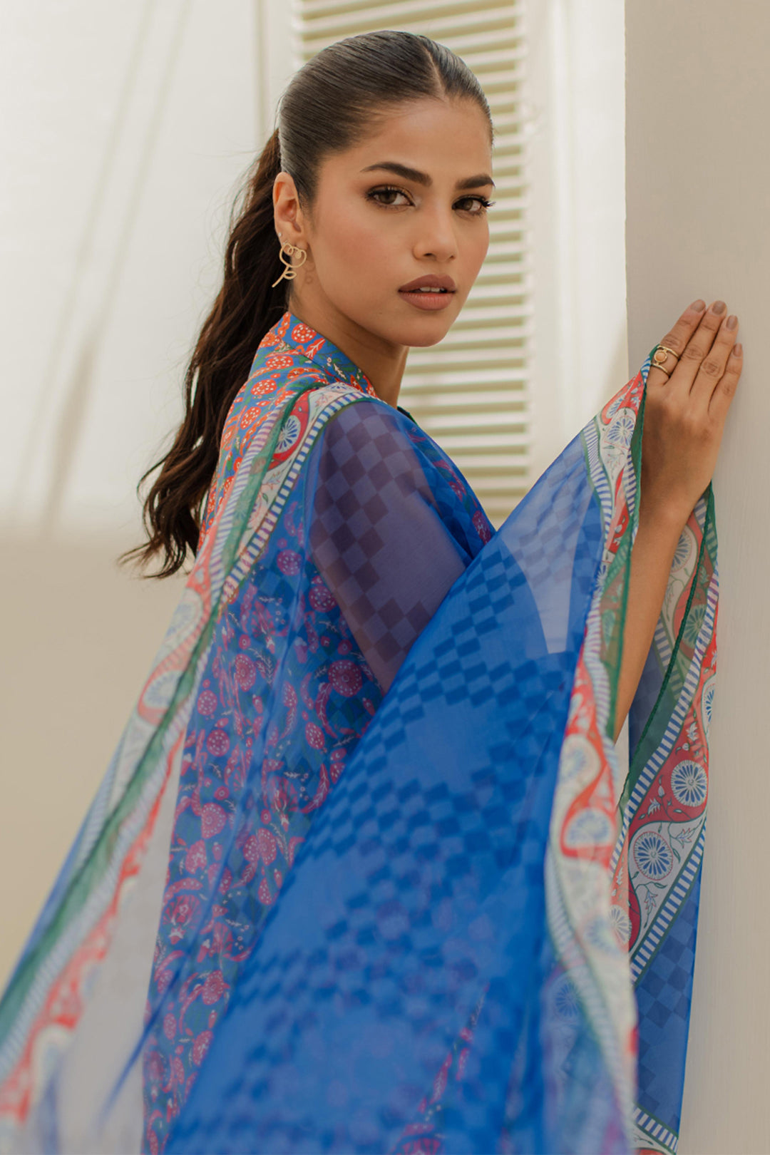 Zellbury | Unstitched 3 Piece Lawn | Shirt Shalwar Dupatta - 1665 - Designer Dress with Intricate embroidery and embellishments. Shop elegent wedding dress at Maria Faisal.