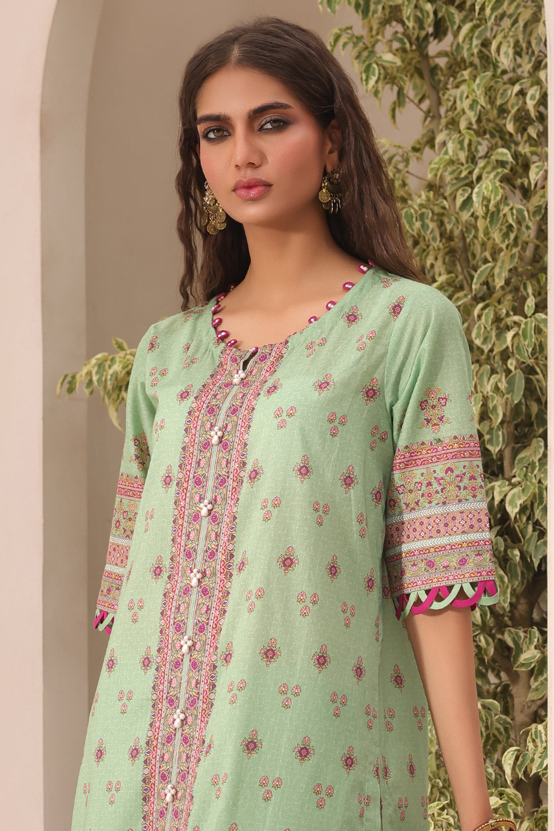 Zellbury | Unstitched 3 Piece Lawn | Shirt Shalwar Dupatta - 1669 - Designer Dress with Intricate embroidery and embellishments. Shop elegent wedding dress at Maria Faisal.