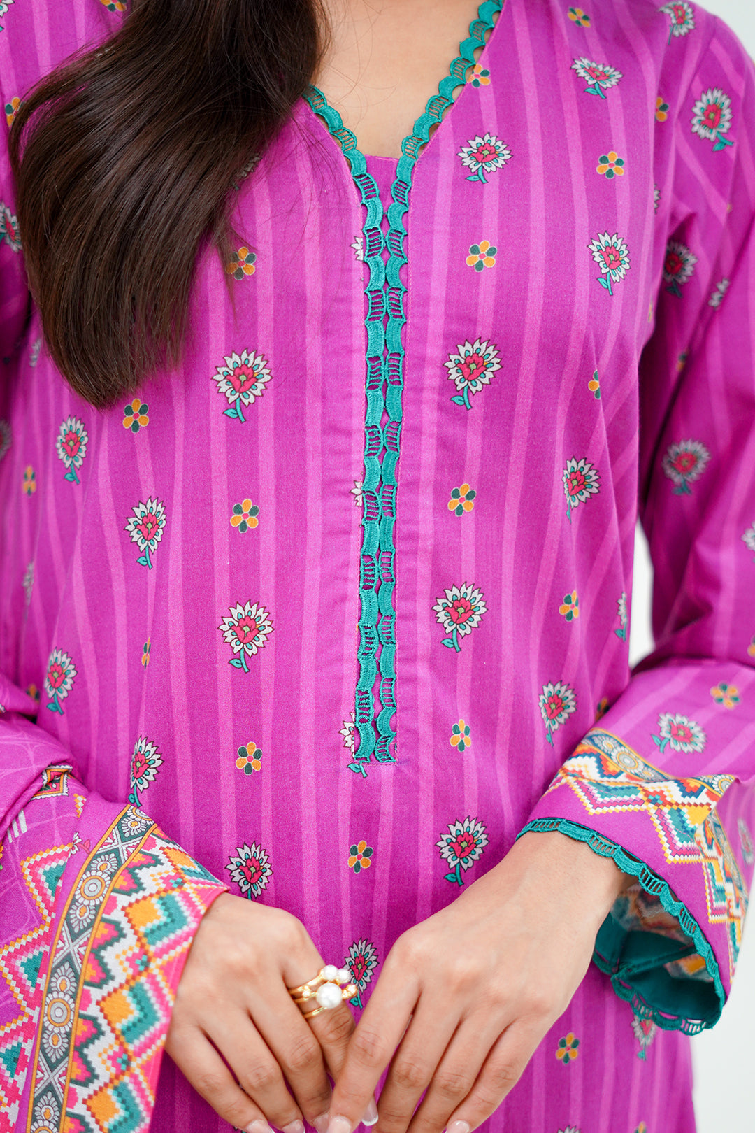 Zellbury | Unstitched 3 Piece Lawn | Shirt Shalwar Dupatta - 1671 - Designer Dress with Intricate embroidery and embellishments. Shop elegent wedding dress at Maria Faisal.