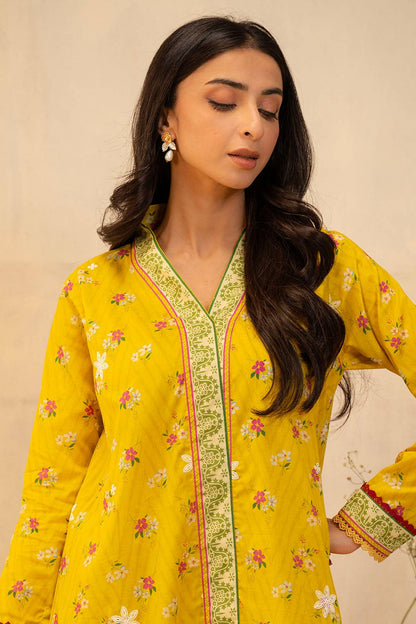 Zellbury | Unstitched 2 Piece Lawn | Embroidered Shirt Shalwar - 0098 by Maria Faisal - Registered Vendor of : Zellbury Women - type : Essential Unstitched - 100% original wedding dresses