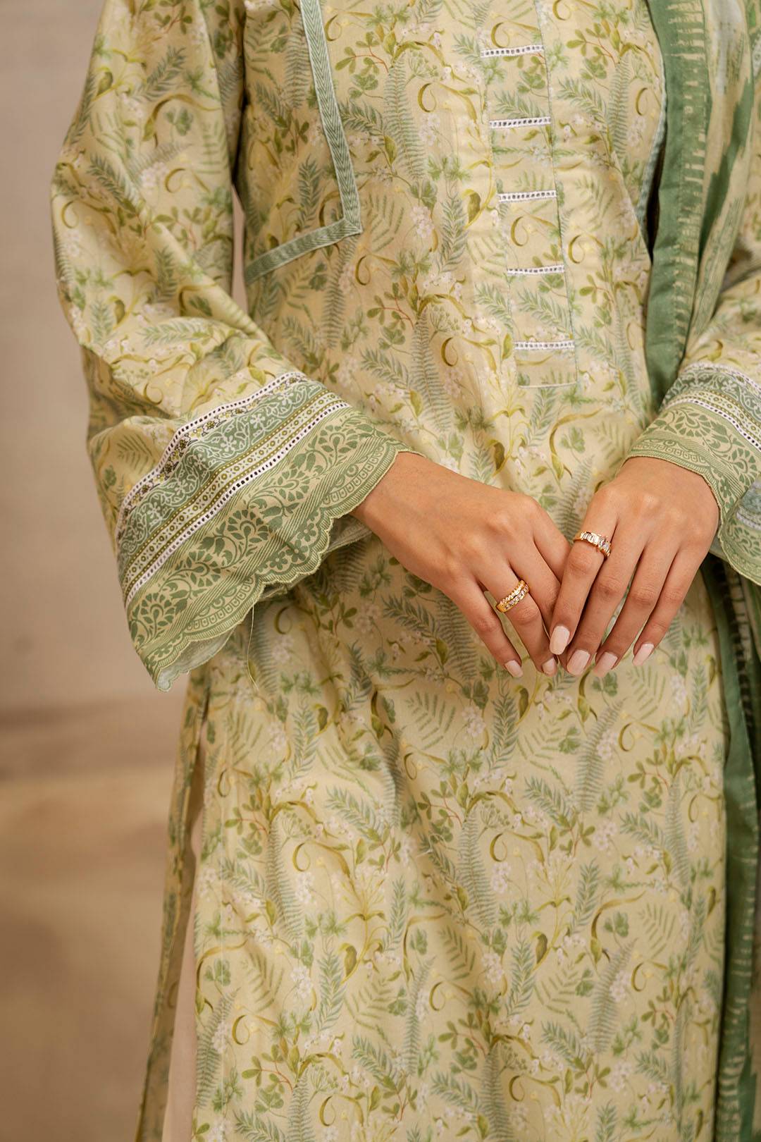 Zellbury | Unstitched 2 Piece Lawn | Shirt Dupatta - 0006 by Maria Faisal - Registered Vendor of : Zellbury Women - type : Essential Unstitched - 100% original wedding dresses