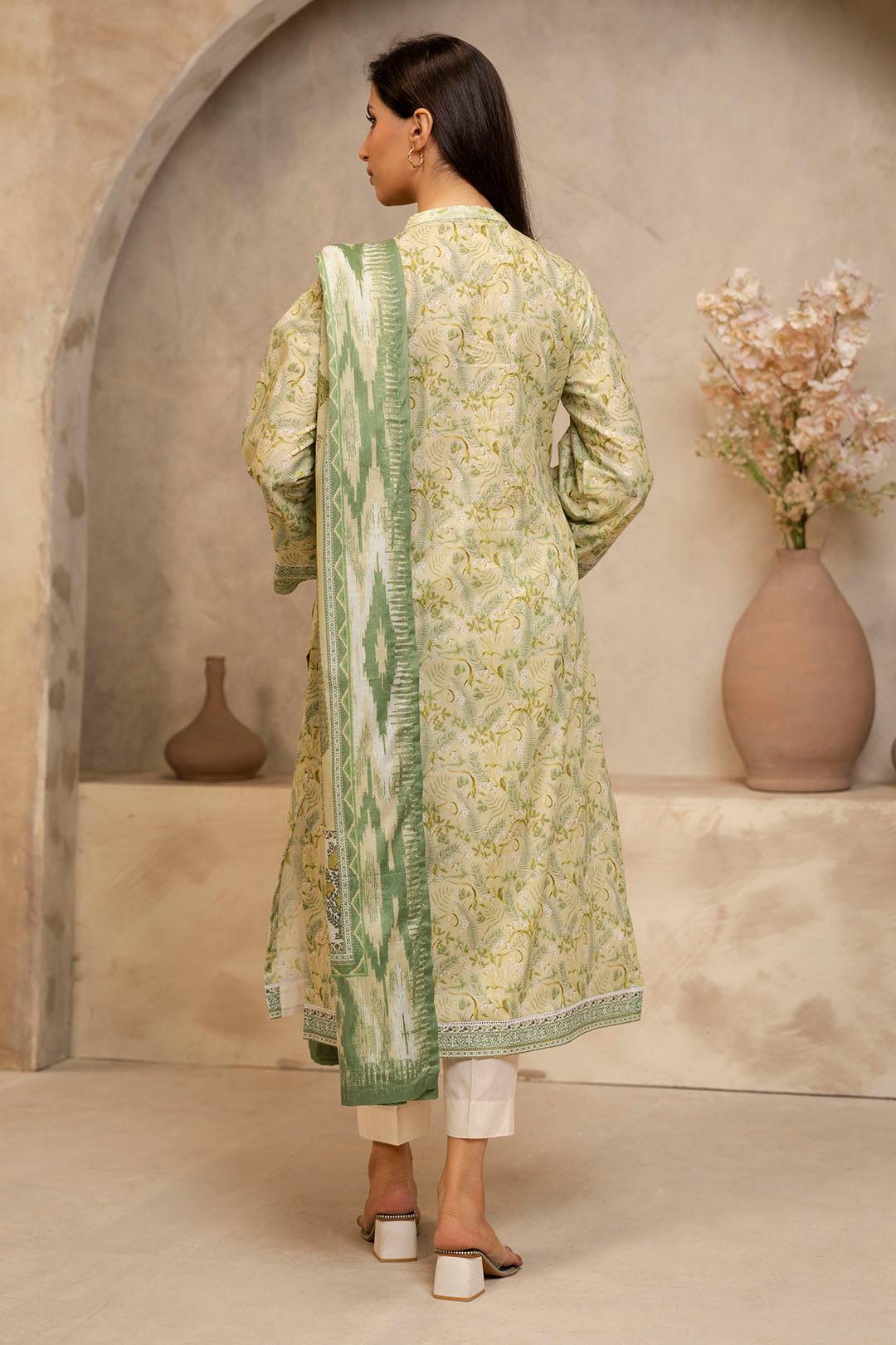 Zellbury | Unstitched 2 Piece Lawn | Shirt Dupatta - 0006 by Maria Faisal - Registered Vendor of : Zellbury Women - type : Essential Unstitched - 100% original wedding dresses