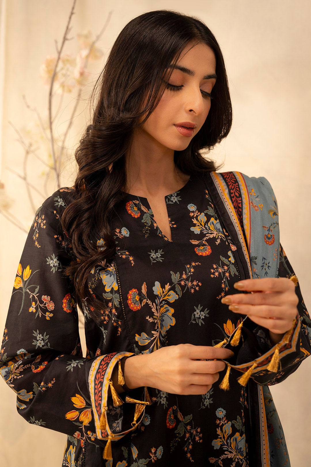 Zellbury | Unstitched 2 Piece Lawn | Shirt Dupatta - 0007 by Maria Faisal - Registered Vendor of : Zellbury Women - type : Essential Unstitched - 100% original wedding dresses