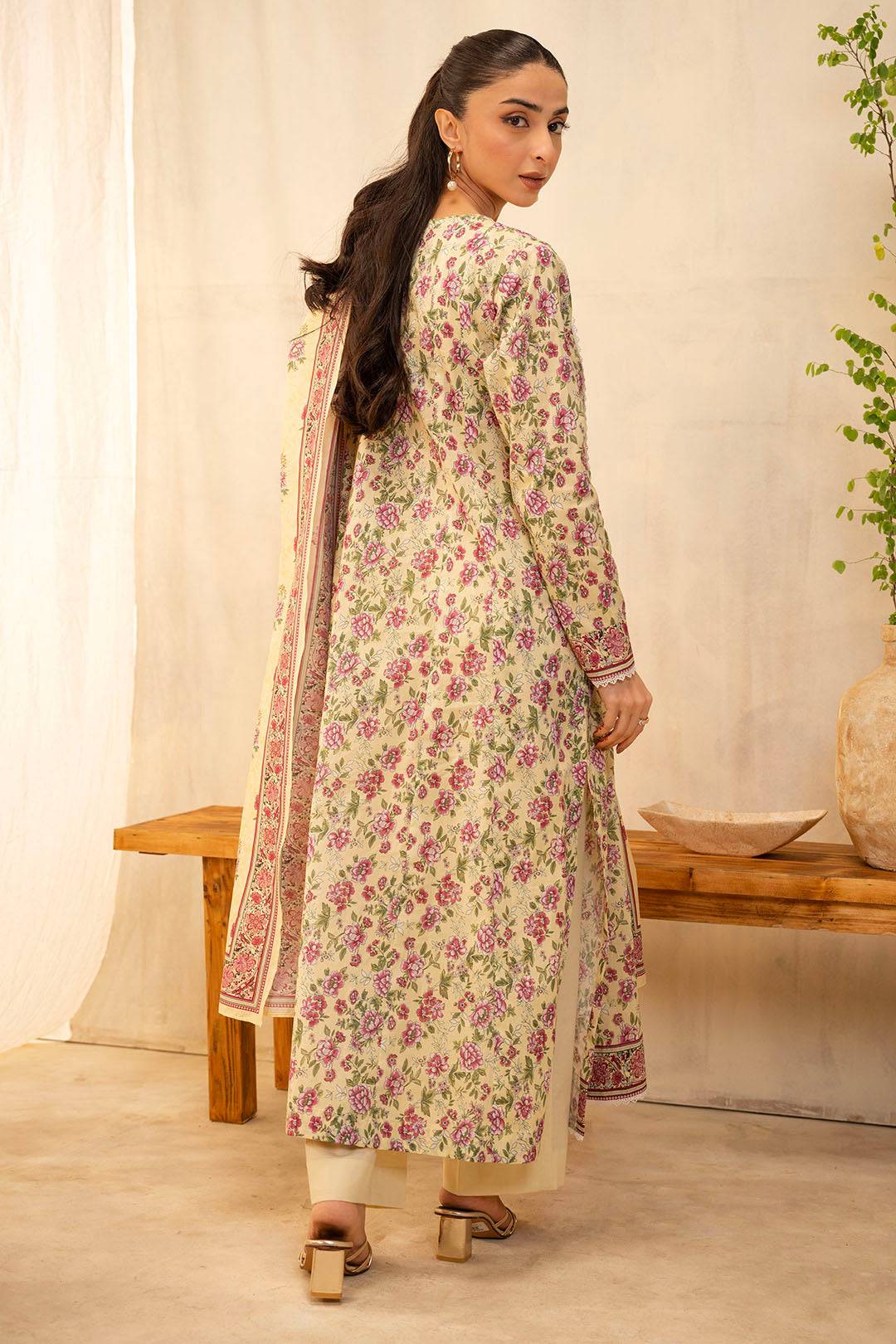 Zellbury | Unstitched 2 Piece Lawn | Shirt Dupatta - 0009 by Maria Faisal - Registered Vendor of : Zellbury Women - type : Essential Unstitched - 100% original wedding dresses