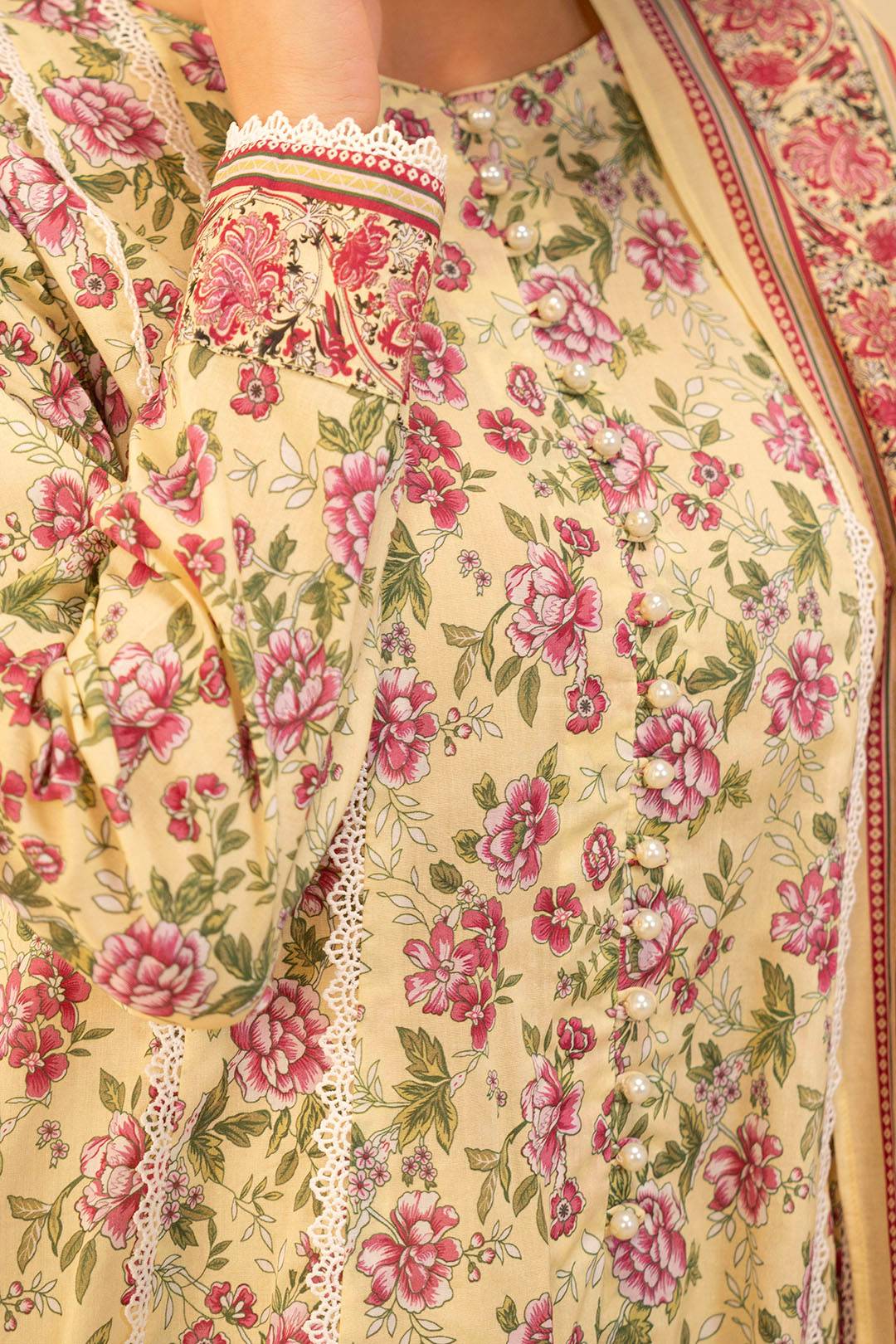 Zellbury | Unstitched 2 Piece Lawn | Shirt Dupatta - 0009 by Maria Faisal - Registered Vendor of : Zellbury Women - type : Essential Unstitched - 100% original wedding dresses
