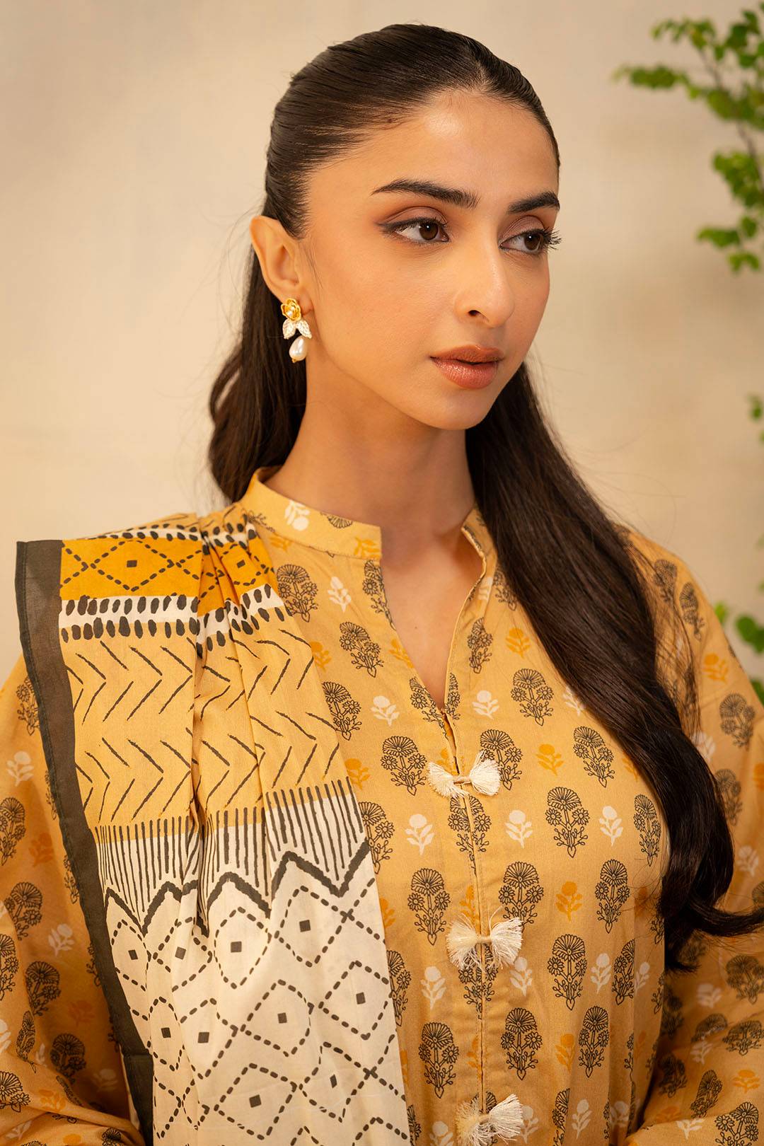 Zellbury | Unstitched 2 Piece Lawn | Shirt Dupatta - 0010 by Maria Faisal - Registered Vendor of : Zellbury Women - type : Essential Unstitched - 100% original wedding dresses