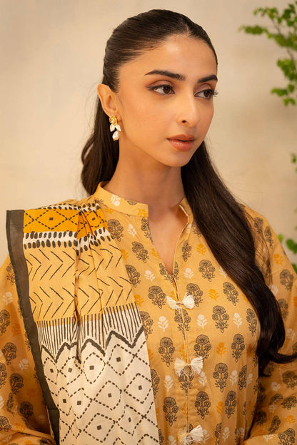 Zellbury | Unstitched 2 Piece Lawn | Shirt Dupatta - 0010 by Maria Faisal - Registered Vendor of : Zellbury Women - type : Essential Unstitched - 100% original wedding dresses