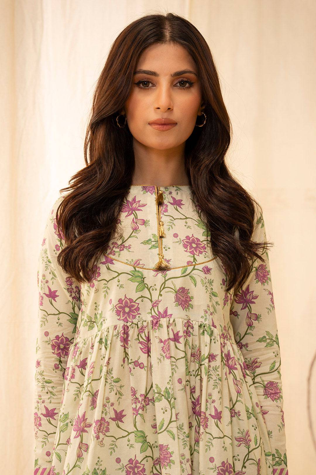 Zellbury | Unstitched 2 Piece Lawn | Shirt Shalwar - 0012 by Maria Faisal - Registered Vendor of : Zellbury Women - type : Essential Unstitched - 100% original wedding dresses