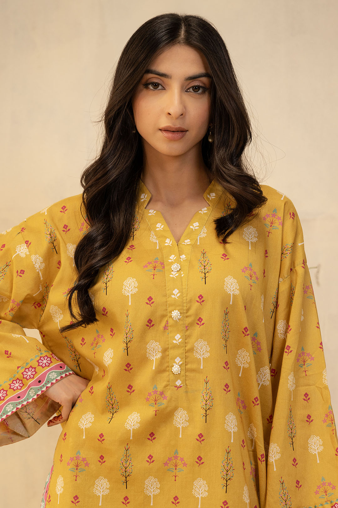 Zellbury | Unstitched 2 Piece Lawn | Shirt Shalwar - 0019 by Maria Faisal - Registered Vendor of : Zellbury Women - type : Essential Unstitched - 100% original wedding dresses