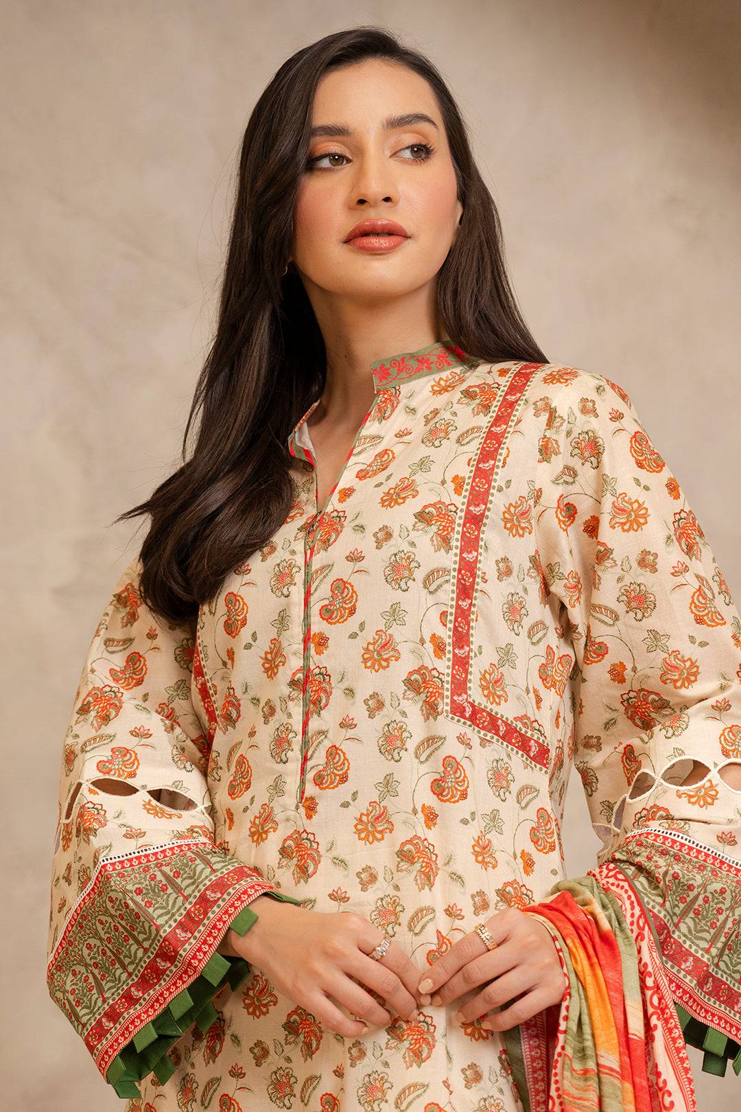 Zellbury | Unstitched 2 Piece Lawn | Shirt Dupatta - 0086 by Maria Faisal - Registered Vendor of : Zellbury Women - type : Essential Unstitched - 100% original wedding dresses