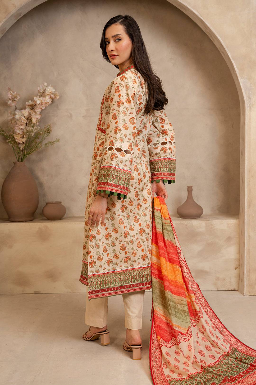 Zellbury | Unstitched 2 Piece Lawn | Shirt Dupatta - 0086 by Maria Faisal - Registered Vendor of : Zellbury Women - type : Essential Unstitched - 100% original wedding dresses