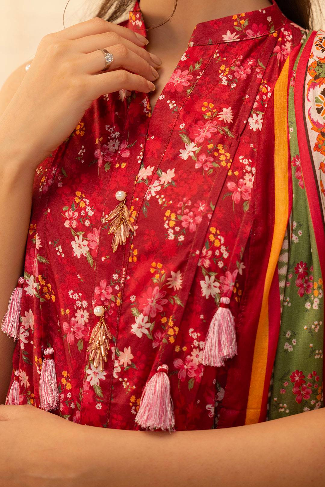 Zellbury | Unstitched 2 Piece Lawn | Shirt Dupatta - 0087 by Maria Faisal - Registered Vendor of : Zellbury Women - type : Essential Unstitched - 100% original wedding dresses