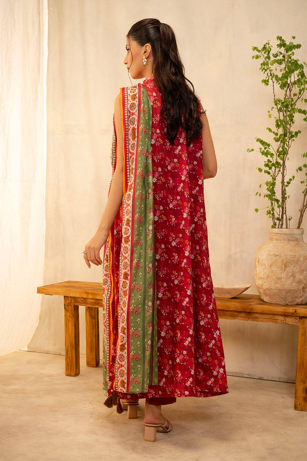 Zellbury | Unstitched 2 Piece Lawn | Shirt Dupatta - 0087 by Maria Faisal - Registered Vendor of : Zellbury Women - type : Essential Unstitched - 100% original wedding dresses