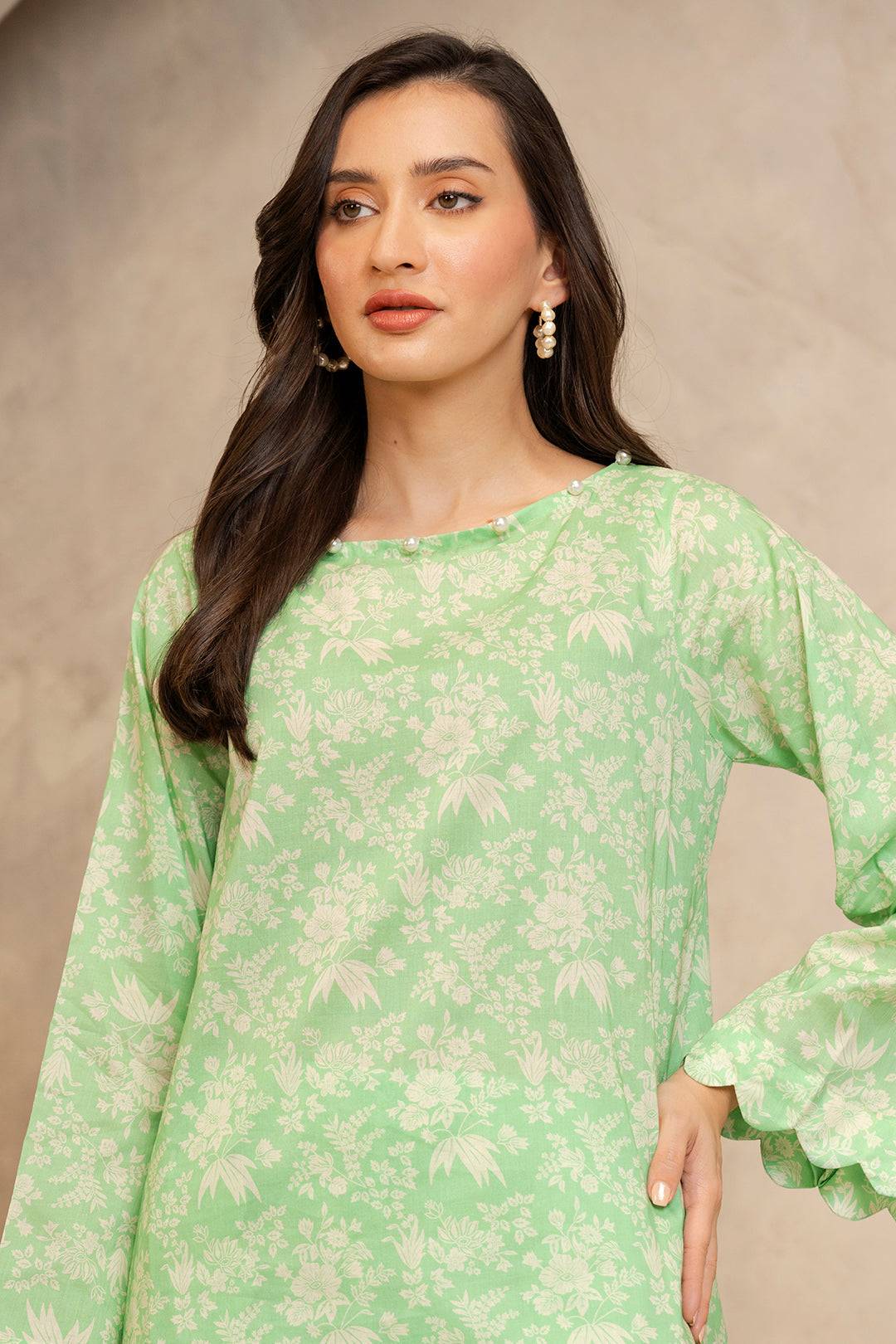 Zellbury | Unstitched 2 Piece Lawn | Shirt Shalwar - 0093 by Maria Faisal - Registered Vendor of : Zellbury Women - type : Essential Unstitched - 100% original wedding dresses
