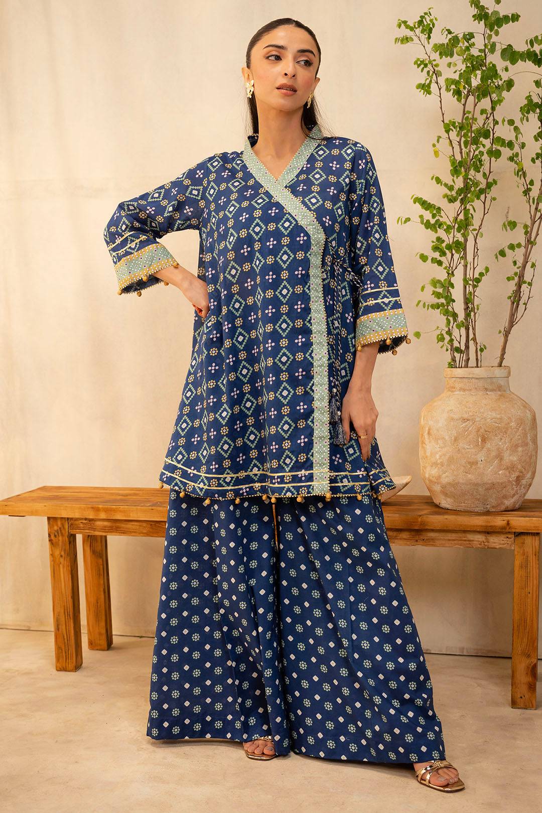 Zellbury | Unstitched 2 Piece Lawn | Shirt Shalwar - 0095 by Maria Faisal - Registered Vendor of : Zellbury Women - type : Essential Unstitched - 100% original wedding dresses