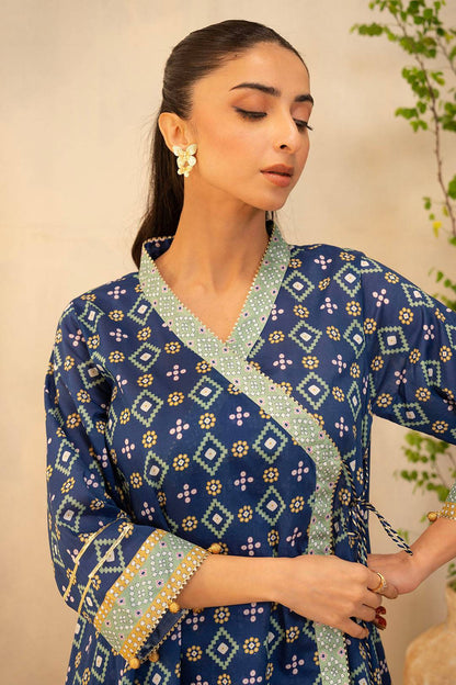 Zellbury | Unstitched 2 Piece Lawn | Shirt Shalwar - 0095 by Maria Faisal - Registered Vendor of : Zellbury Women - type : Essential Unstitched - 100% original wedding dresses