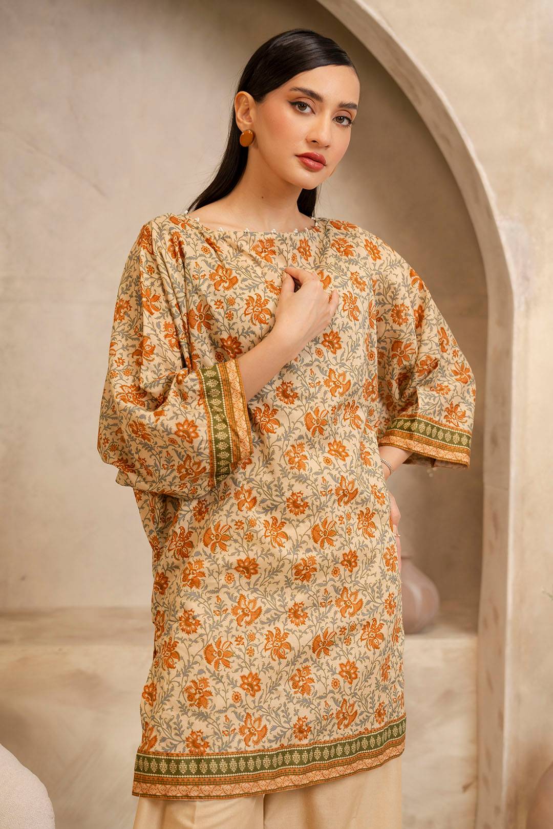 Zellbury | Unstitched 2 Piece Lawn | Shirt Shalwar - 0097 by Maria Faisal - Registered Vendor of : Zellbury Women - type : Essential Unstitched - 100% original wedding dresses
