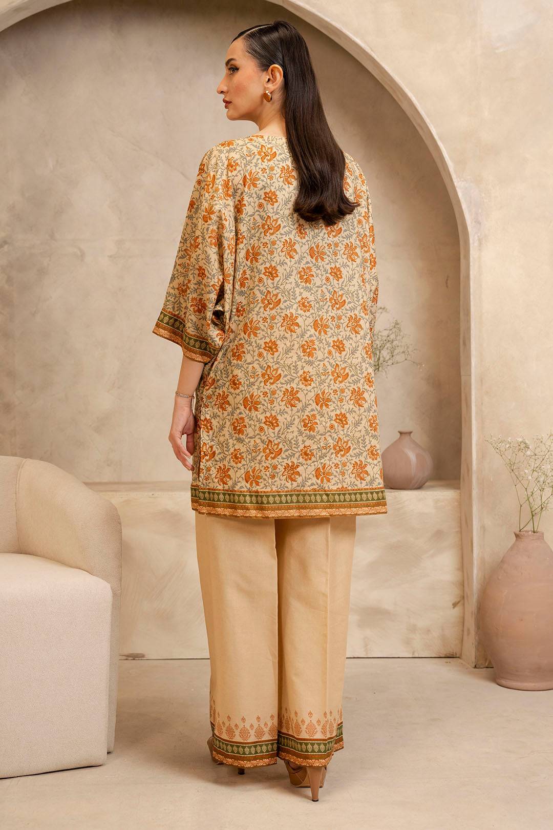 Zellbury | Unstitched 2 Piece Lawn | Shirt Shalwar - 0097 by Maria Faisal - Registered Vendor of : Zellbury Women - type : Essential Unstitched - 100% original wedding dresses