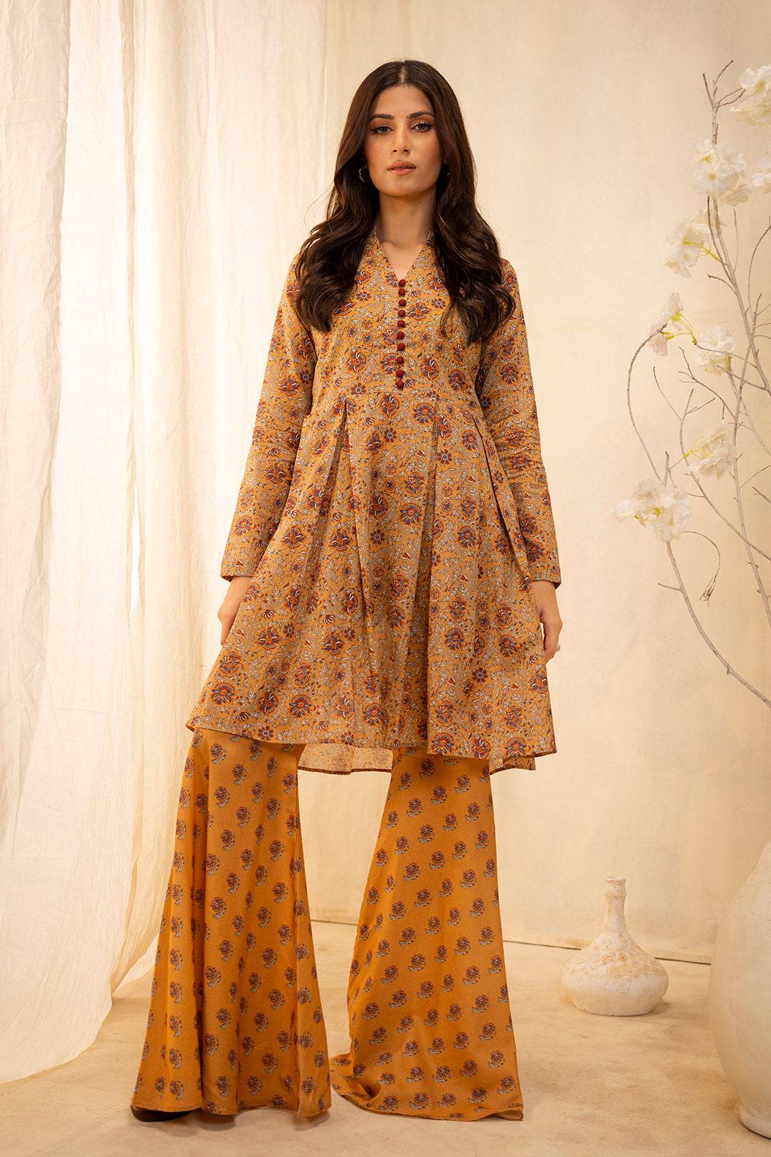 Zellbury | Unstitched 2 Piece Lawn | Shirt Shalwar - 0101 by Maria Faisal - Registered Vendor of : Zellbury Women - type : Essential Unstitched - 100% original wedding dresses